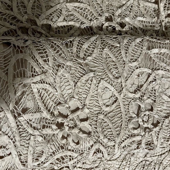 Silken Poetry Silk Handmade Crochet Beaded Maxi Skirt & Blouse Set M-L - Picture 13 of 13